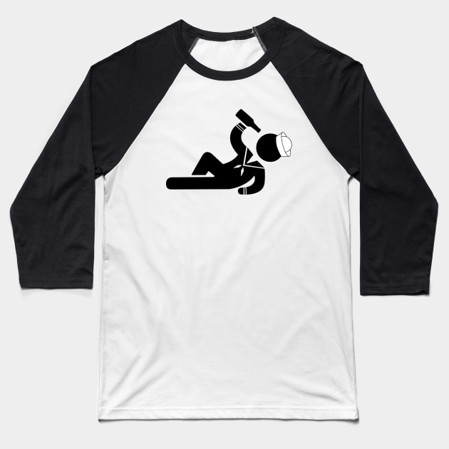 Drunk Sailor Baseball T-Shirt by Mermaid_Quinn